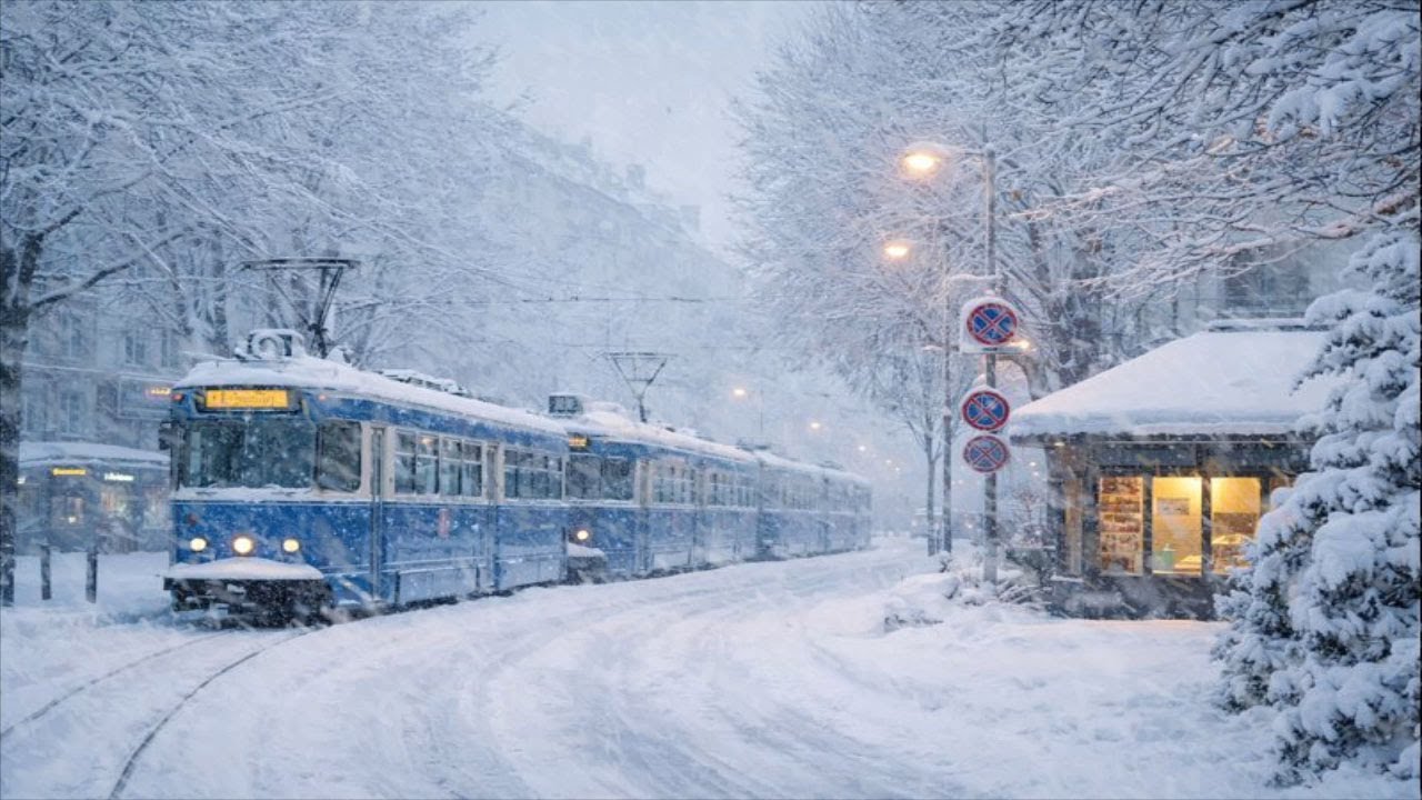 Experience Peaceful Sleep With Snowstorm | Howling Wind Deep Relaxation & Stress Relief