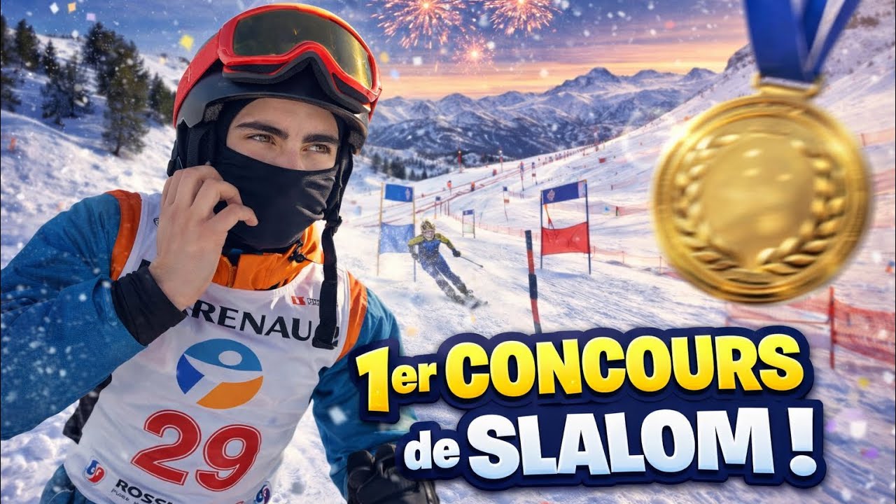 IL FAIT SA PREMIÈRE COMPÉTITION !!! ⛷️🥇 Va t’il avoir sa flèche ??? 