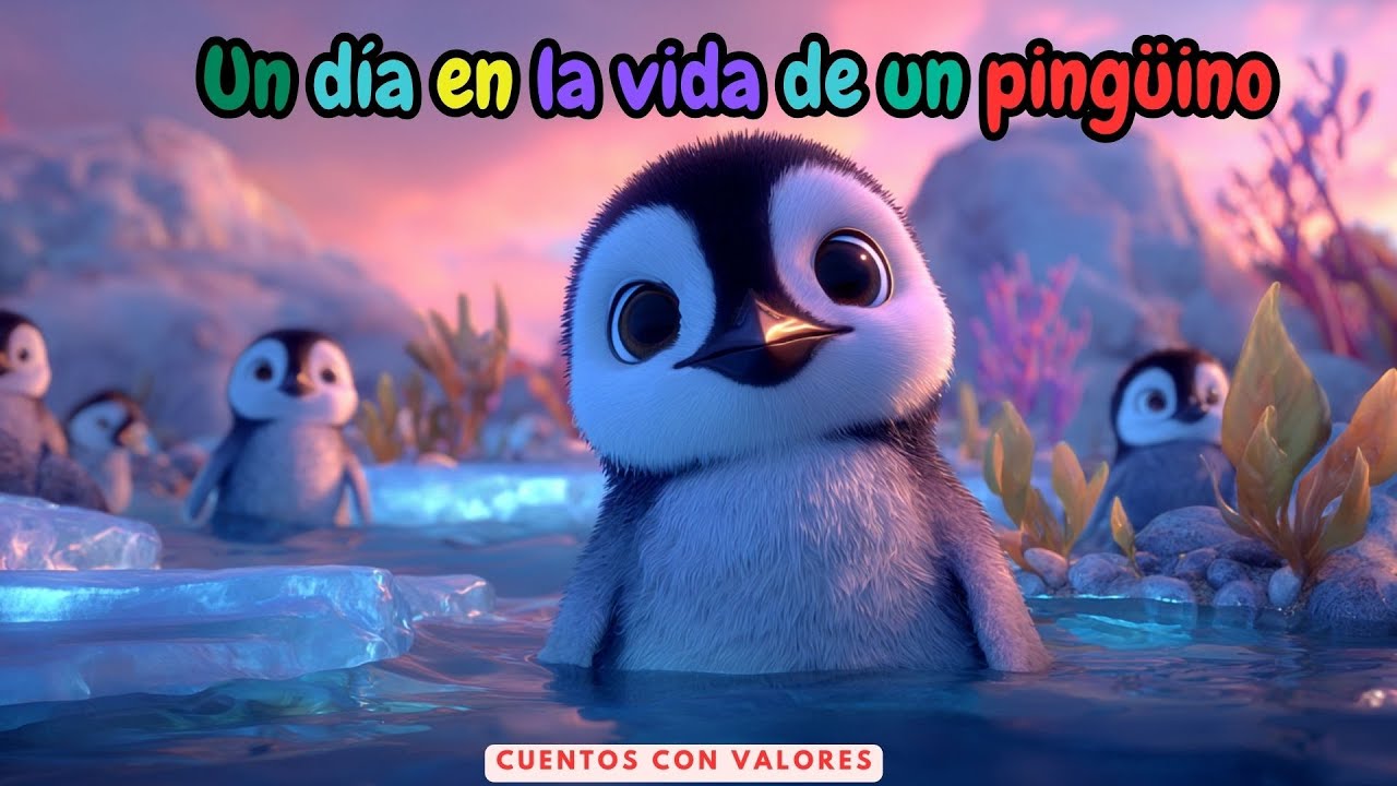 🌍🐧 Un Día en la vida de un Pingüino en el Deshielo ❄️ | Cuentos infantiles | Cuentos para dormir
