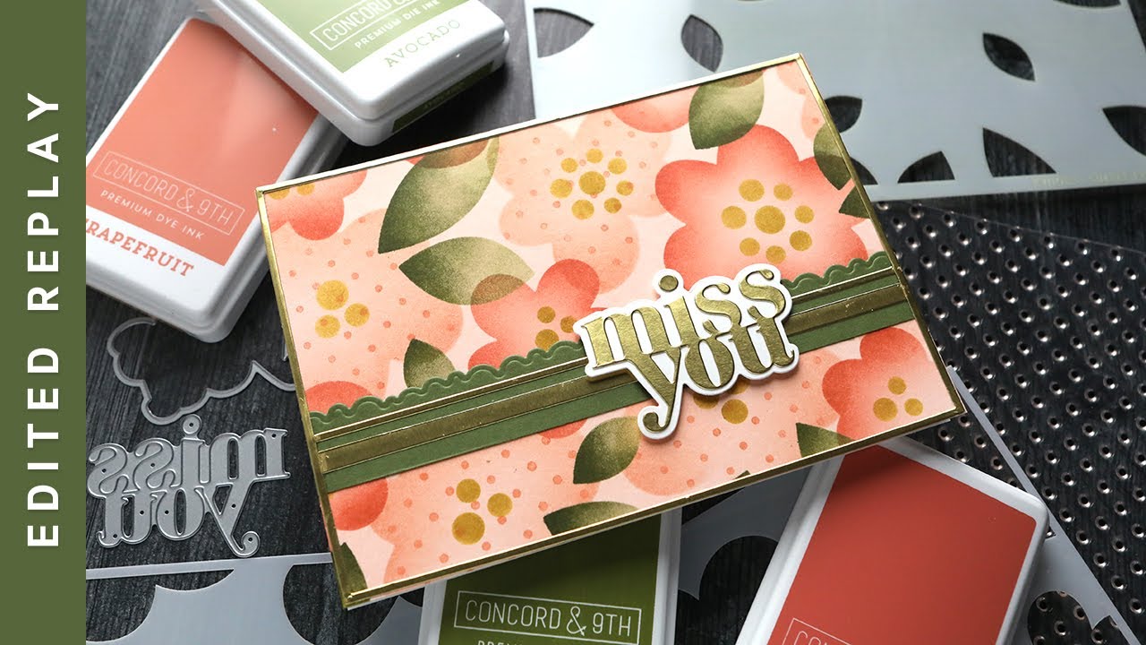 EDITED REPLAY - Layered Stenciling & Stamping