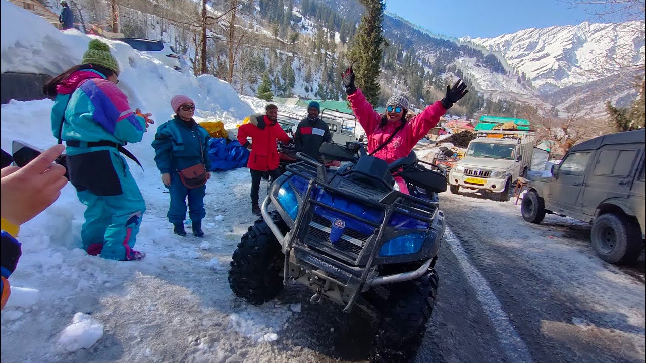 Snow Biking At Solang Valley - Manali