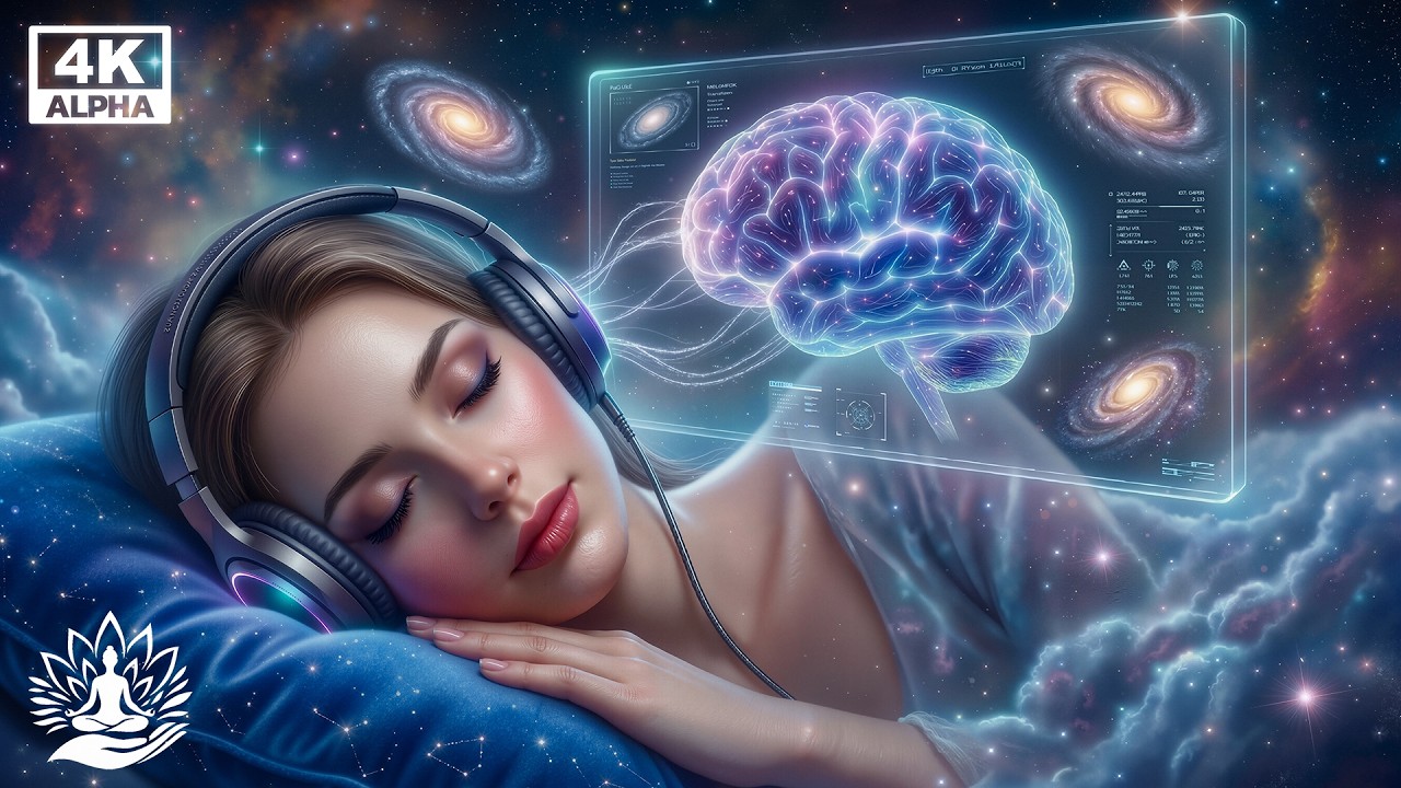 Целебная частота 432 Гц для глубокого сна | Музыка для успокоения ума, расслабления мозга и космичес