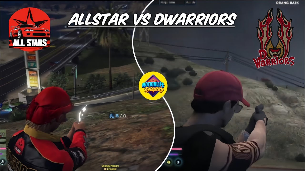 LIGA MOTIONLIFE, ALLSTAR VS DWARRIORS PECAH DI AREA TOL KIRI#allstar #dwarriors #mlrp #motionliferp