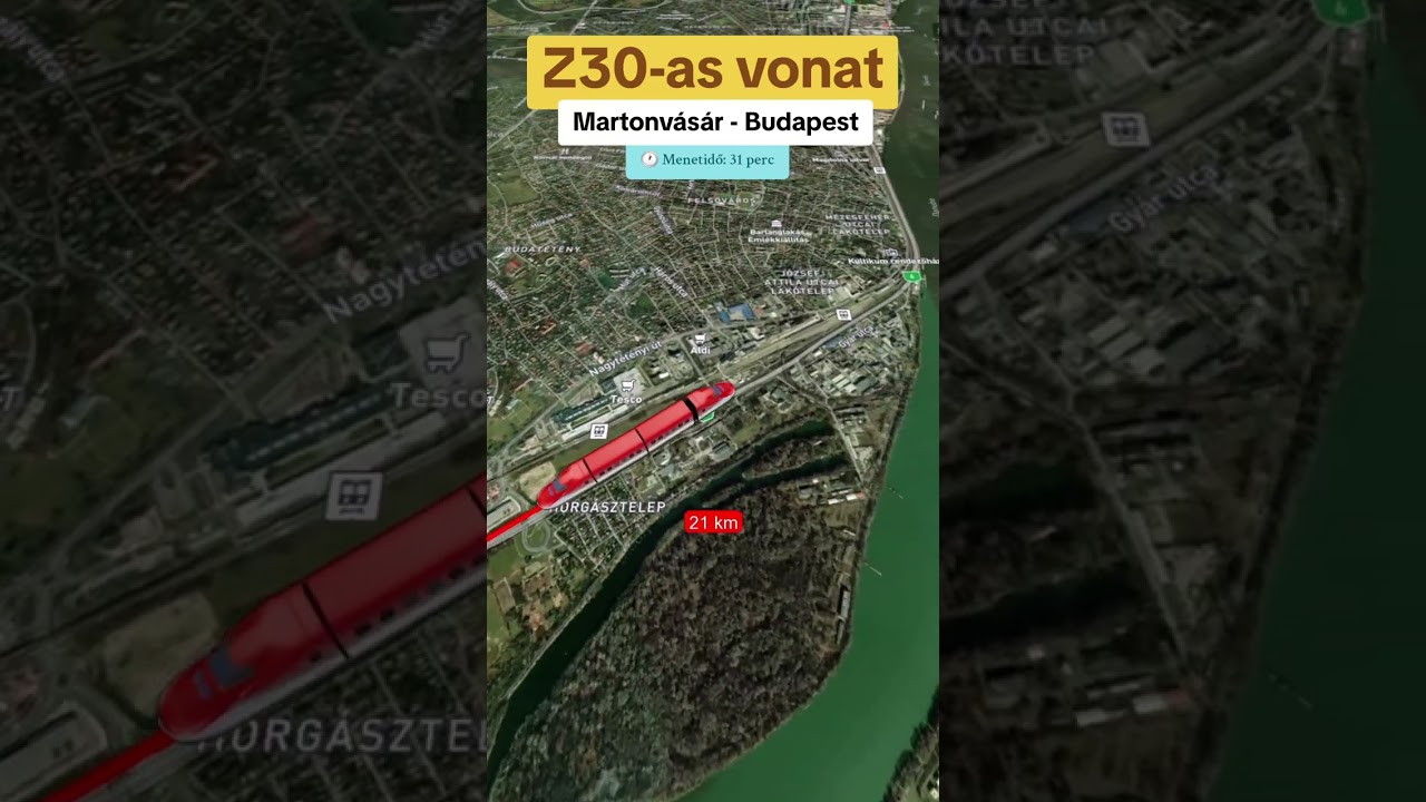 Z30-as vonat: Martonvásár - Budapest