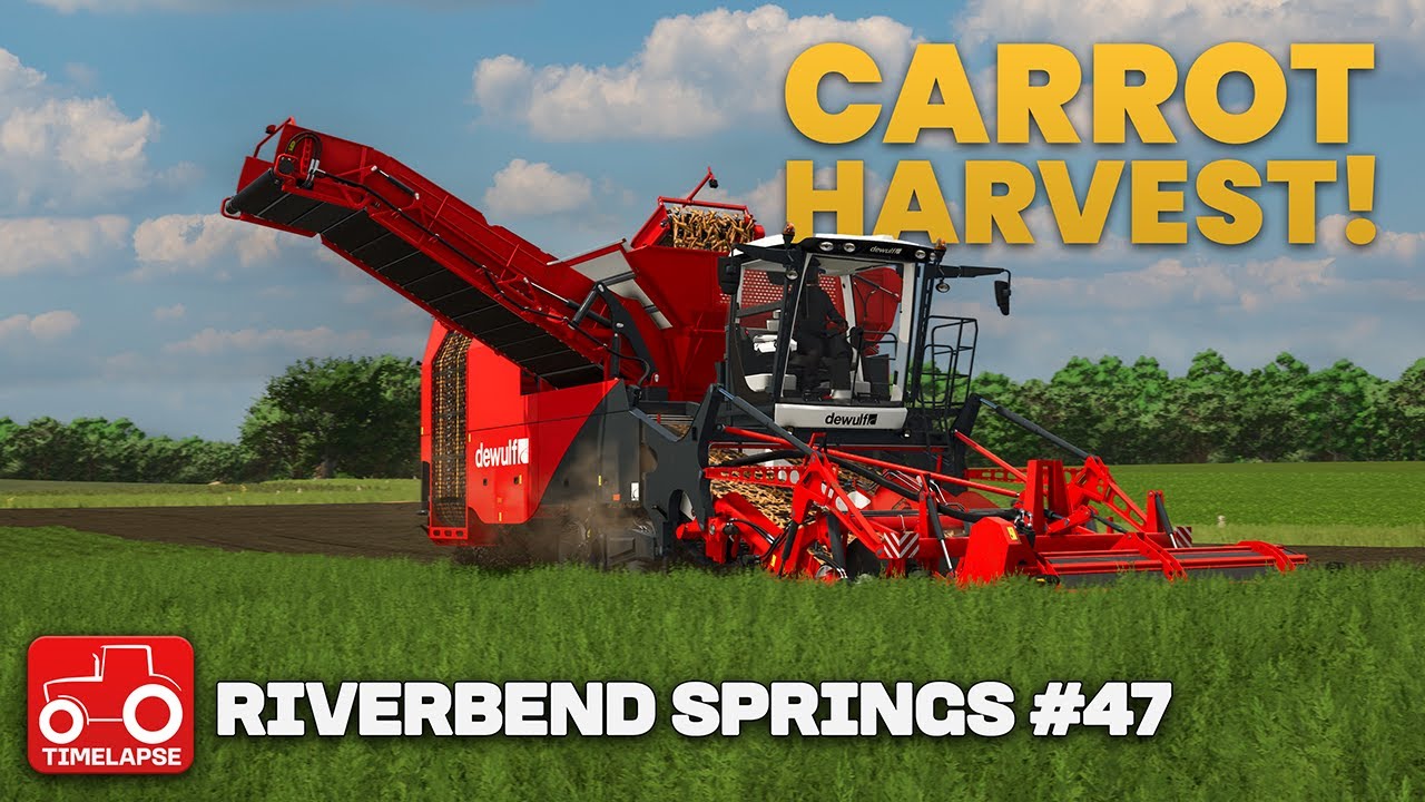 CARROTS 'N' HAY!! Riverbend Springs FS25 Timelapse Farming Simulator 25 Ep 47