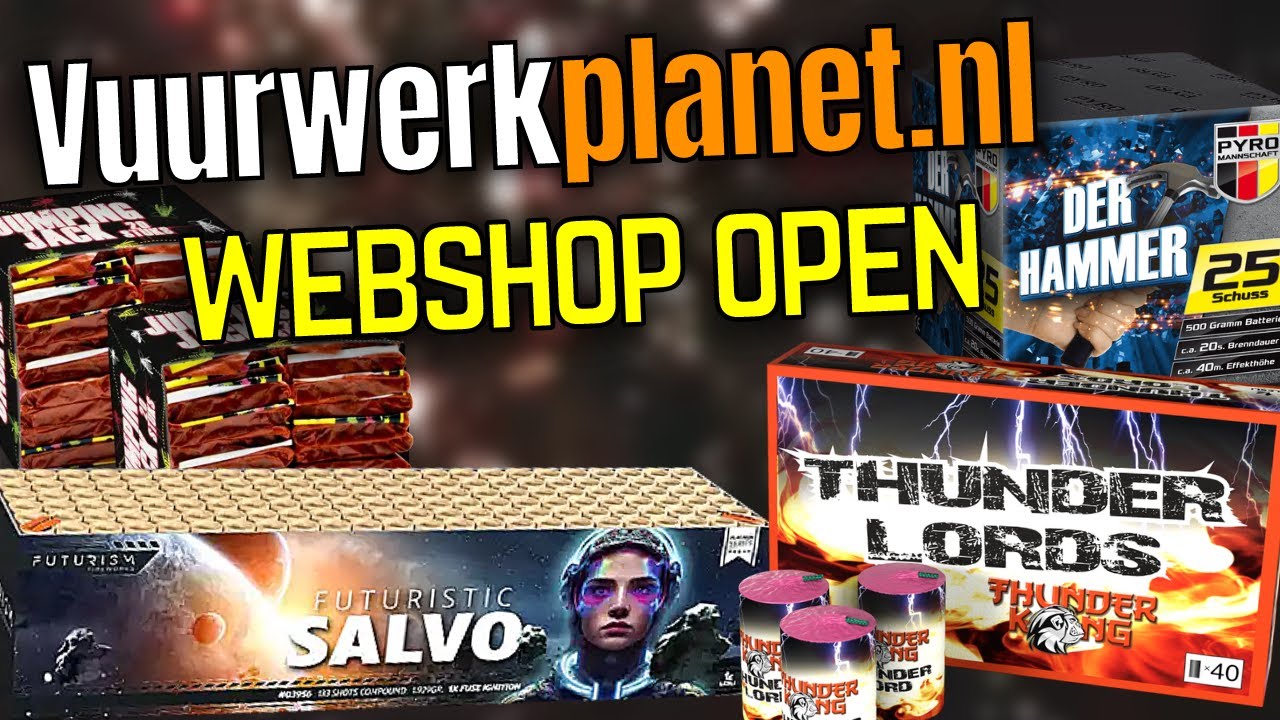 Vuurwerkplanet.nl webshop open | Openingsactie