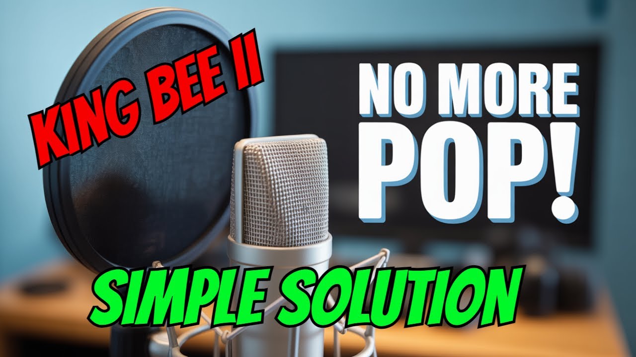 Does your Neat King Bee II mic need a better pop filter?