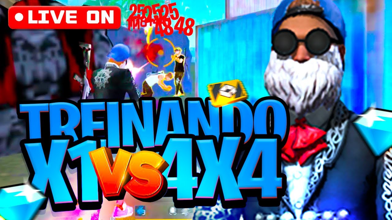 LIVE ON !🔴FREE FIRE 💙DIGUIN TV💙SALAS PREMIADA + X TELA TELA💙X-REVELA PLAYER 💙