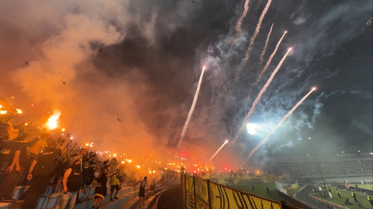 Hinchada De Peñarol vs Botafogo / Libertadores 2024 / Semifinal / Los Dueños De La Fiesta 💛🖤💛