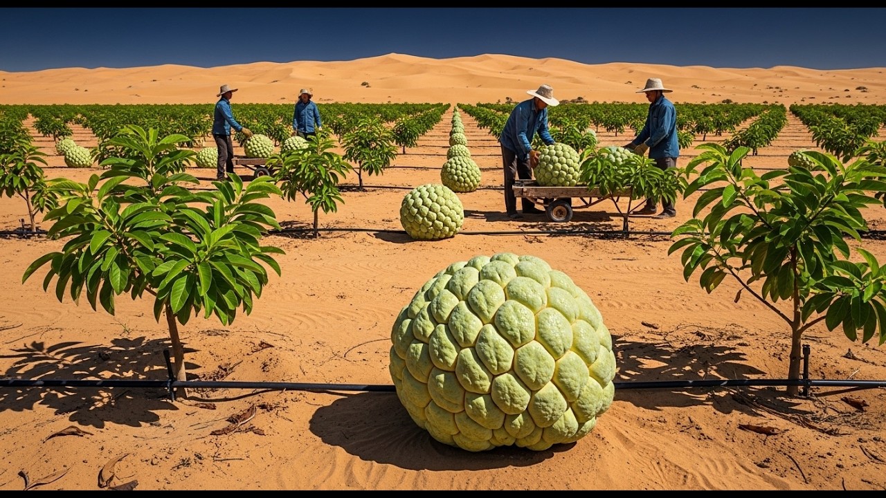 Unbelievable! Growing Custard Apple in Extreme Desert Heat II Process Vision