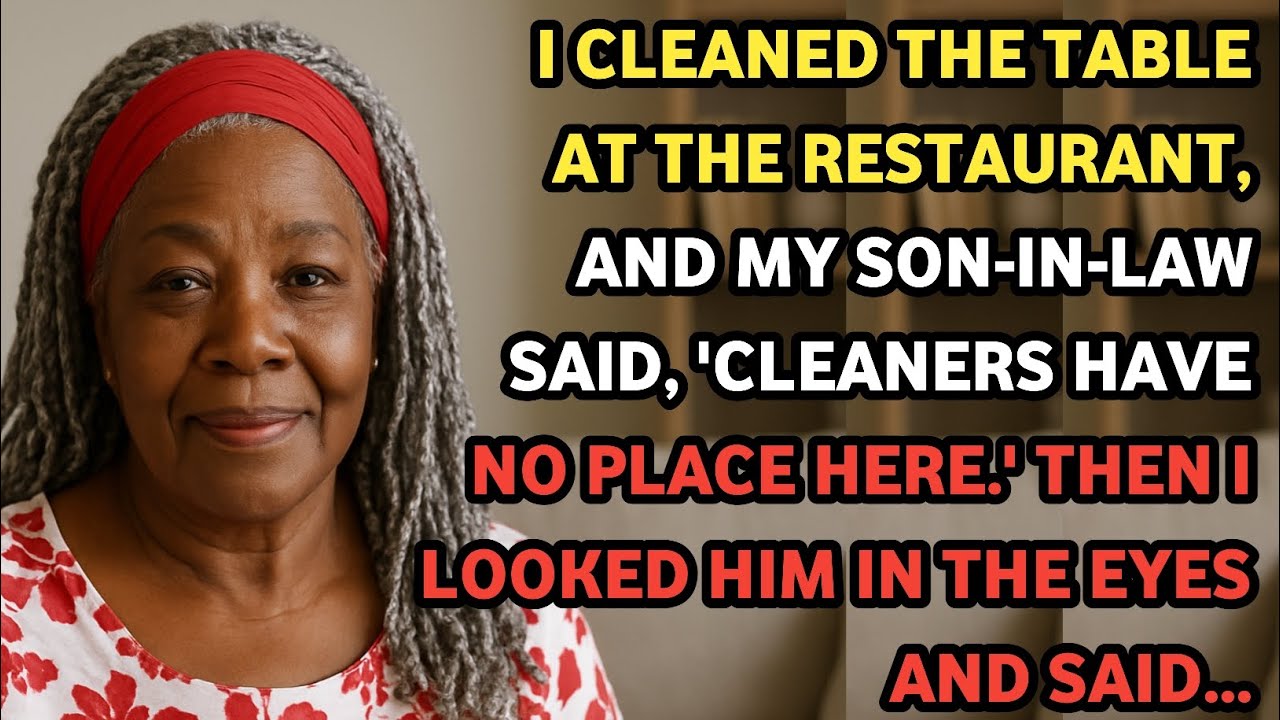 My SIL Called Me A Cleaner When I Cleaned Table At Restaurant.He Didn't Know That The Restaurants..