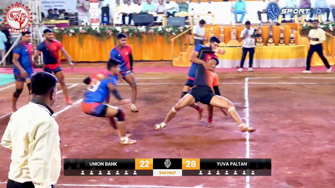 YUVA PALTAN VS UNION BANK OF INDIA | DASPATTI SENIOR PROFESSIONAL STATE LEVEL KABADDI | #yuvapaltan