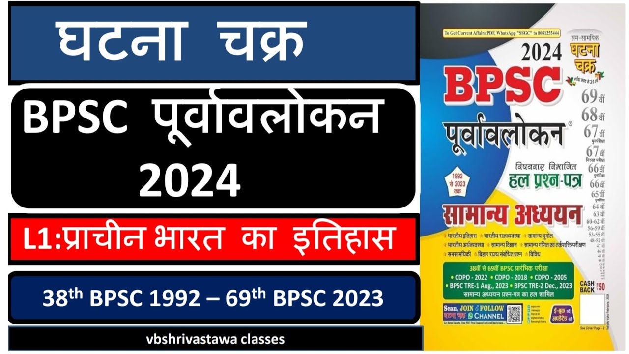 BPSC Ghatnachakra Ancient History question bank || BPSC Previous Year Questions #70thbpsc #BPSCTRE4