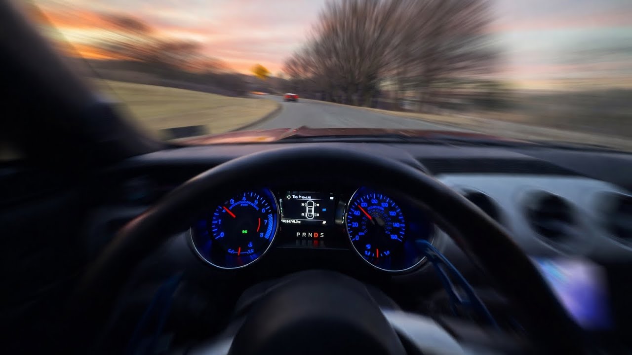 Rushing Home in my Straight Piped Mustang GT 