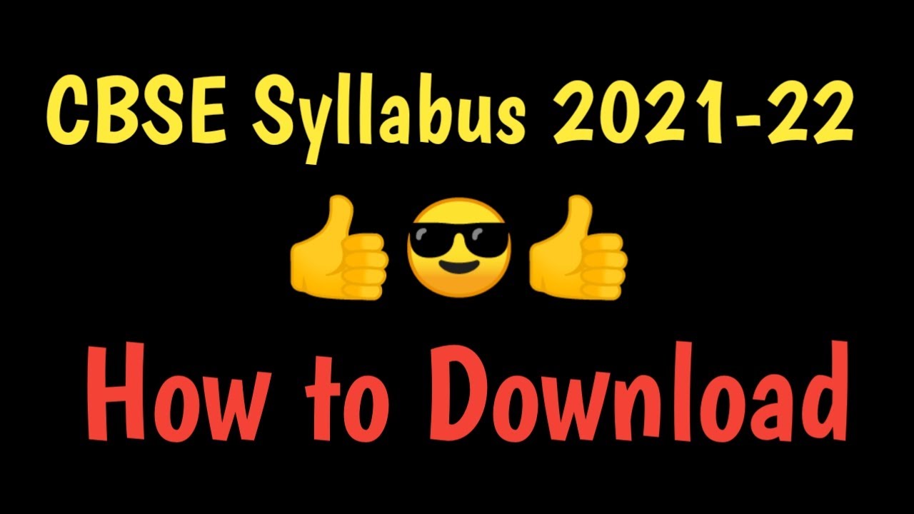 How to Download CBSE Syllabus I 2021 22 CBSE Syllabus I CBSE