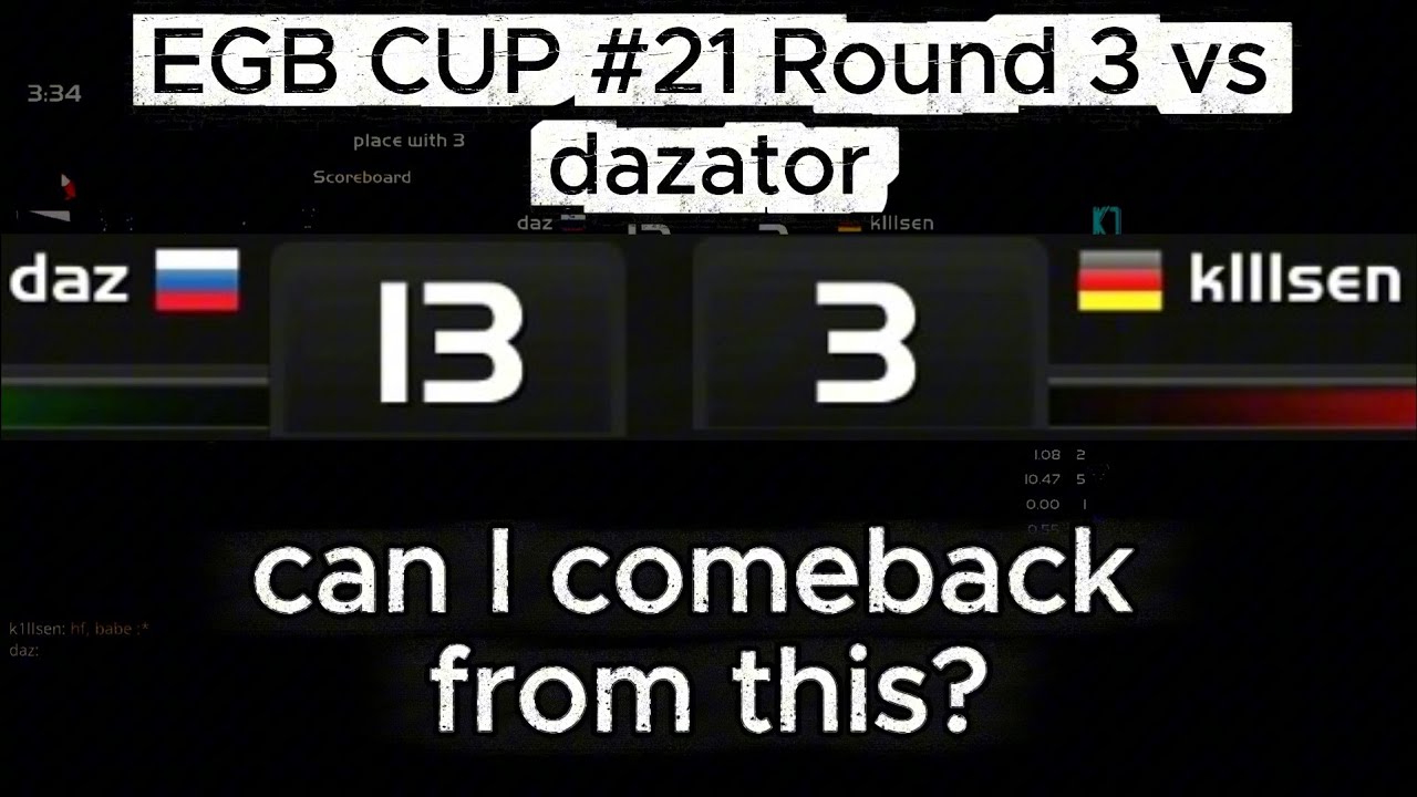 EGB Cup #21 Round 3 vs dazator