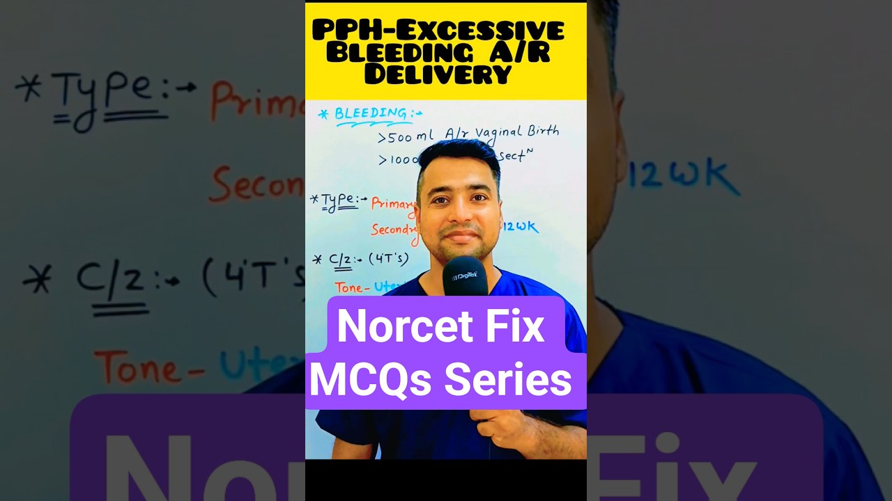 Norcet Fix MCQs-PPH(Post Partum Hemorrhage) 