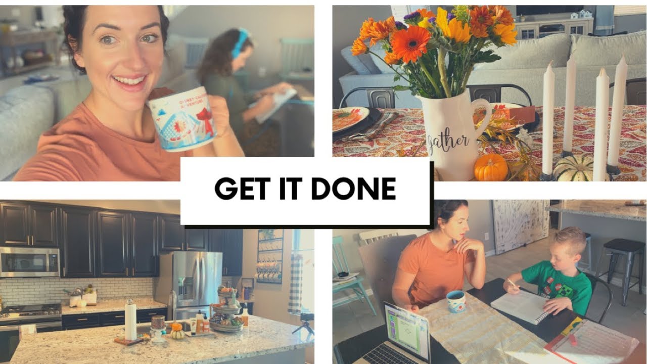 GET IT DONE WITH ME||PRODUCTIVE HOMESCHOOL MOM DAY||ERRANDS+CLEANING+THANKSGIVING PREP