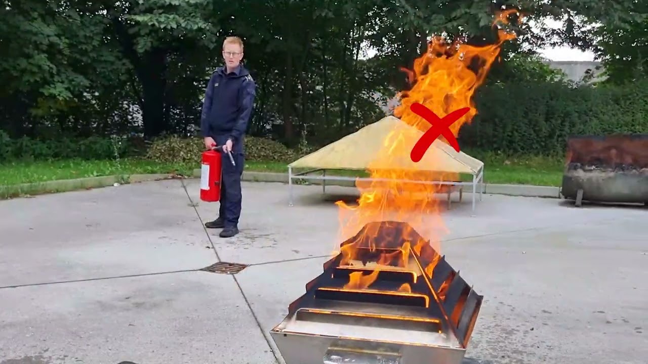 Brug af trykvandsslukker & slangevinde