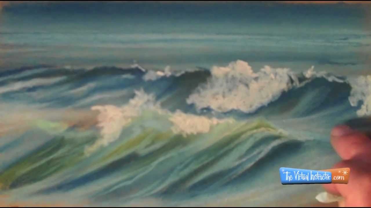 How to Draw Waves with Chalk Pastels