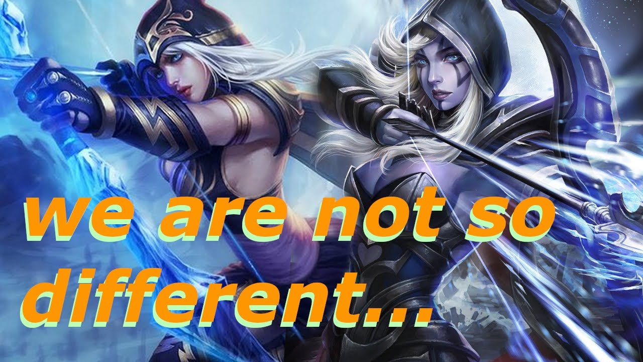 We are not so different - a champion / hero showcase. LoL vs Dota 2