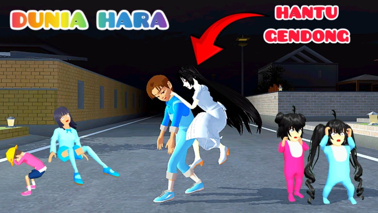 Yuta ditempelin Hantu Gendong Sampai Keberatan 😱 | Mio n Beby Hara Cari Baby Kuning | Sakura School
