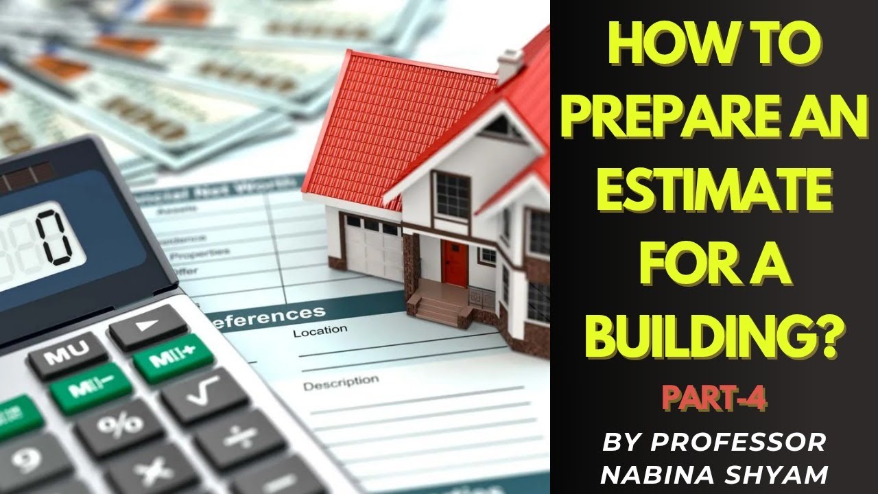 Estimate & Costing Part 4 | Detailed Building Estimate with Rate Analysis Explained by Prof. Nabina