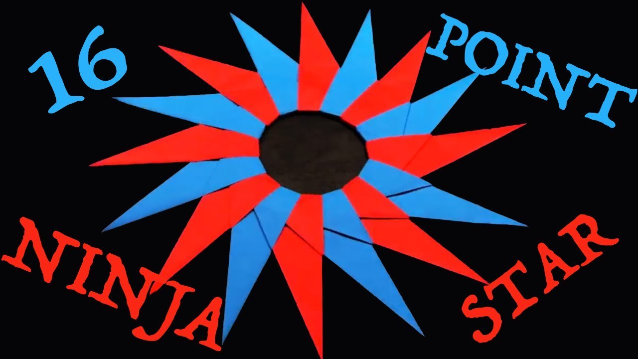 How to Make a 16-Point Ninja Star (Shuriken) - Rob's World
