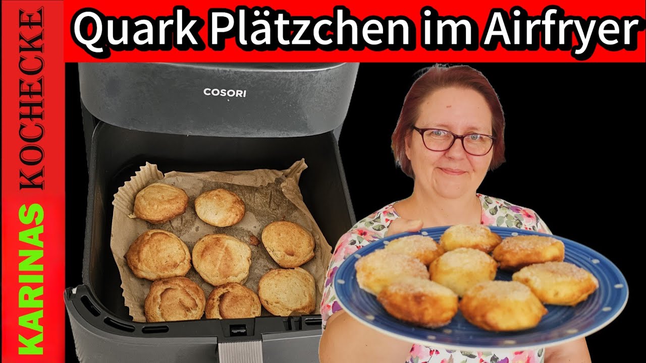 Schnelle Quark Plätzchen im Airfryer backen histaminarm & lecker