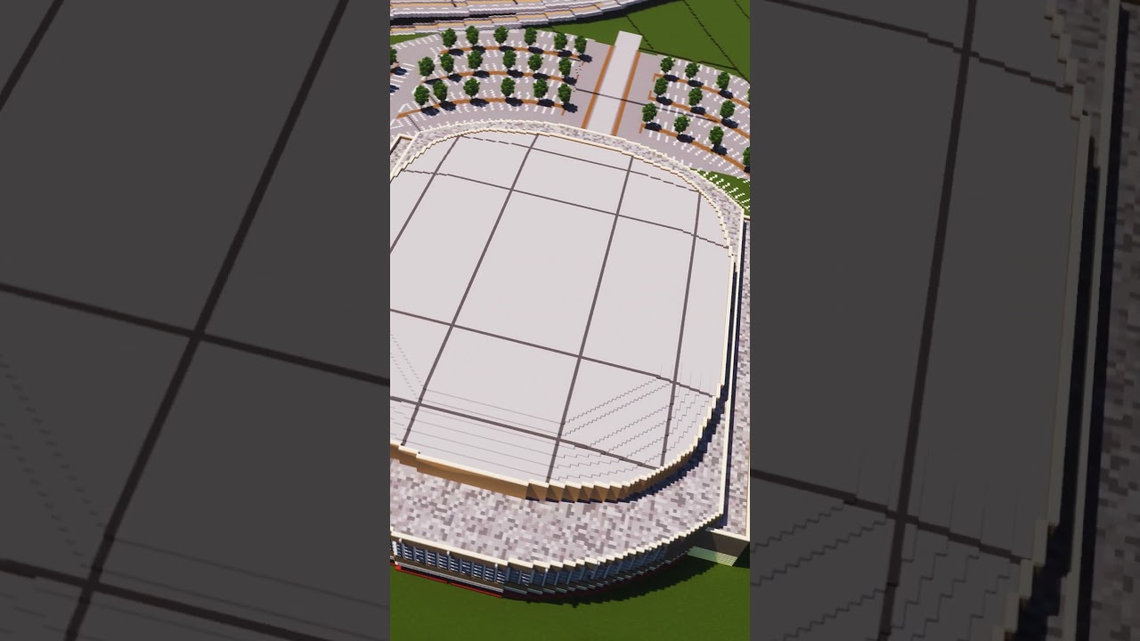 Building an Indoor Stadium 🏟 in Minecraft