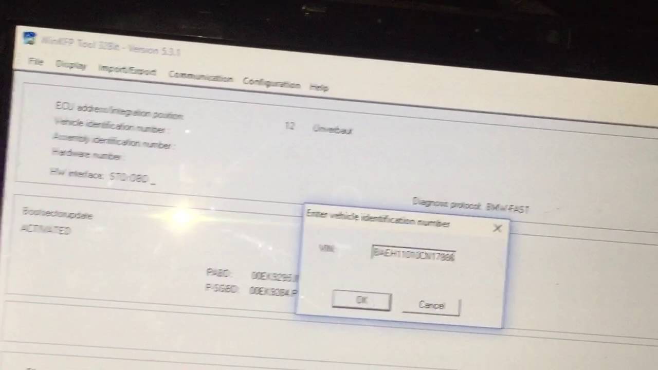 Winkfp update DME N62 of 650i e63