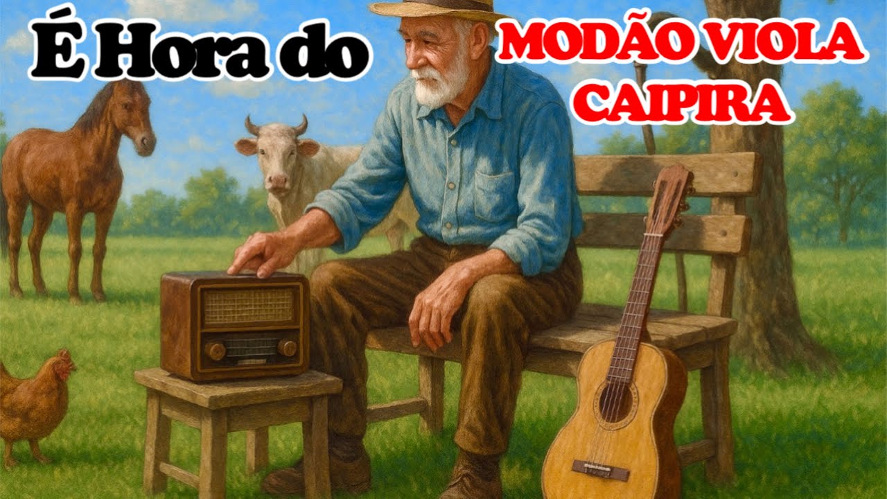 📟🎶É Hora da VIOLA CAIPIRA - MODÃO RAIZ - no Tempo do Rádio de Pilha