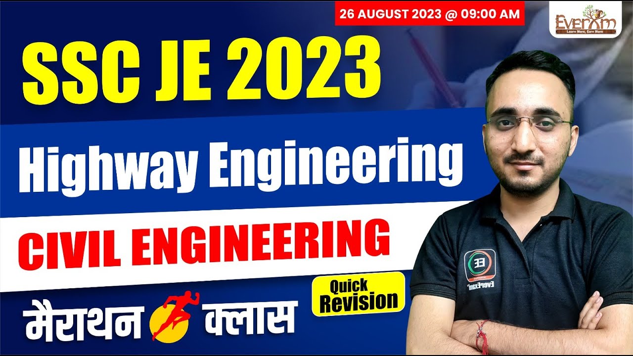 SSC JE 2023 | Highway Engineering Quick Revision | Civil Engineering Marathon Class