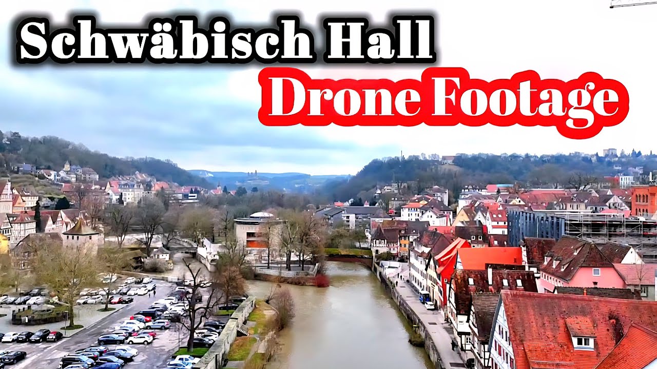 🇩🇪 Germany from Above Sky Over Schwäbisch Hall 4K 