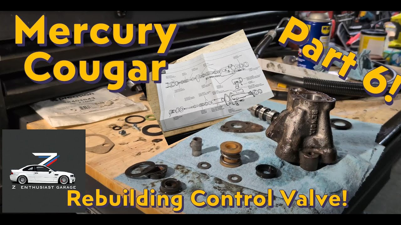 1968 Mercury Cougar Part 6 (fixing the power steering leak and rebuilding the control valve!)