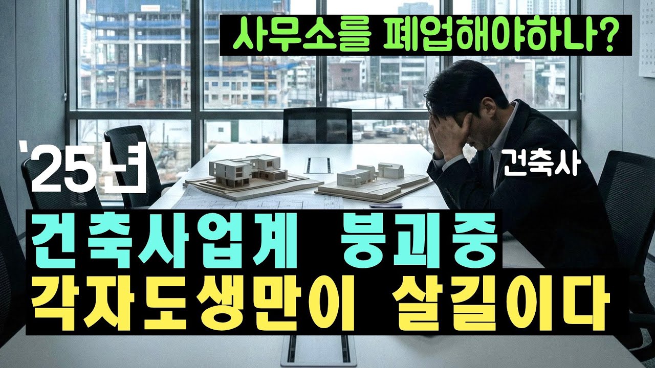 건축사업계 붕괴와 초양극화 진행중. 각자도생만이 살길이다.