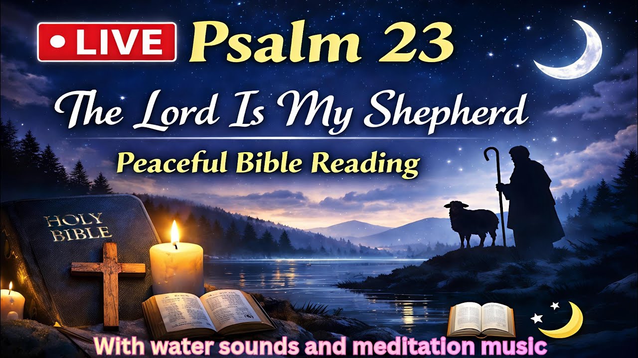 LIVE – Psalm 23 KJV | The Lord Is My Shepherd | Bible Reading & Meditation