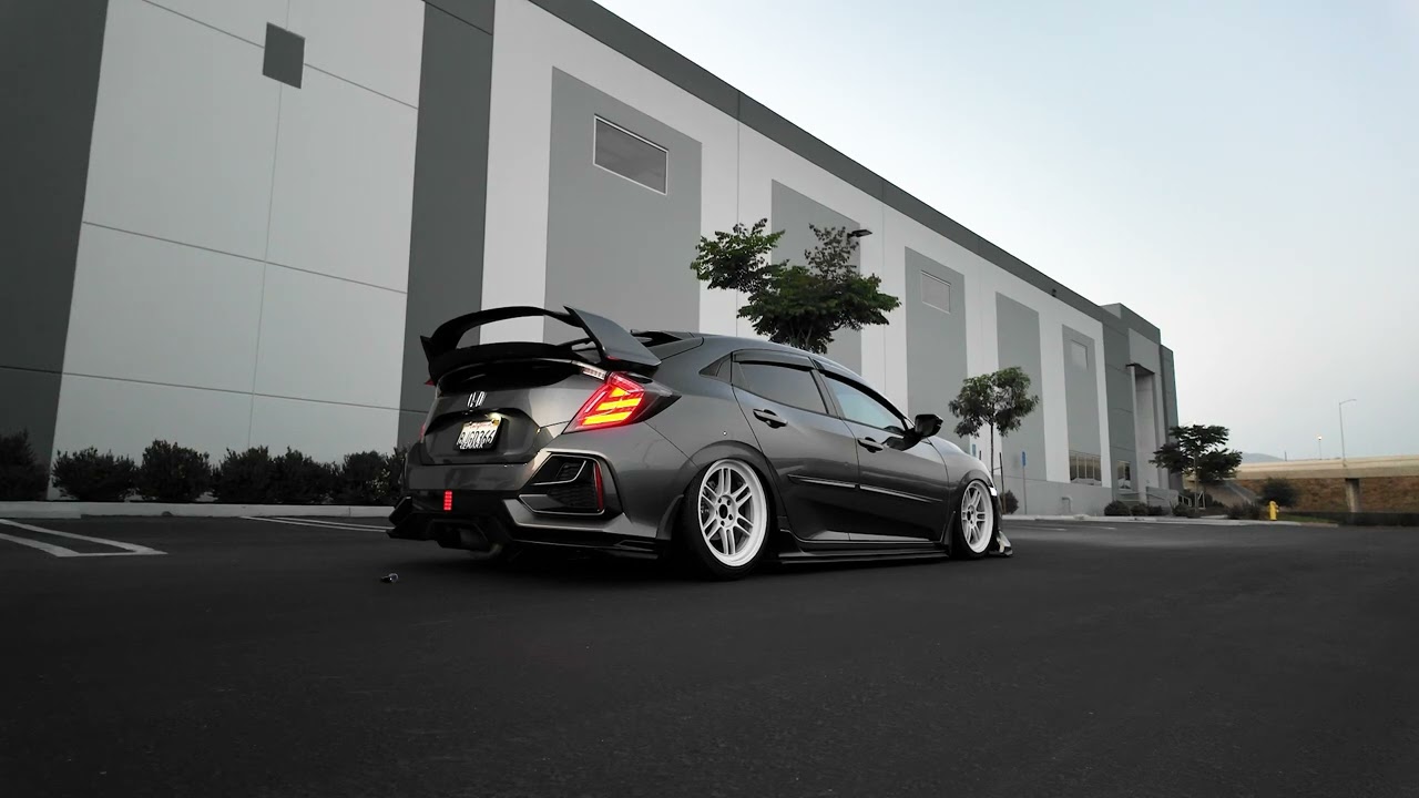 2017-2021 Honda Civic Hatchback Sport FK7 REMARK cat back exhaust + catless DP (SOUND CLIPS)