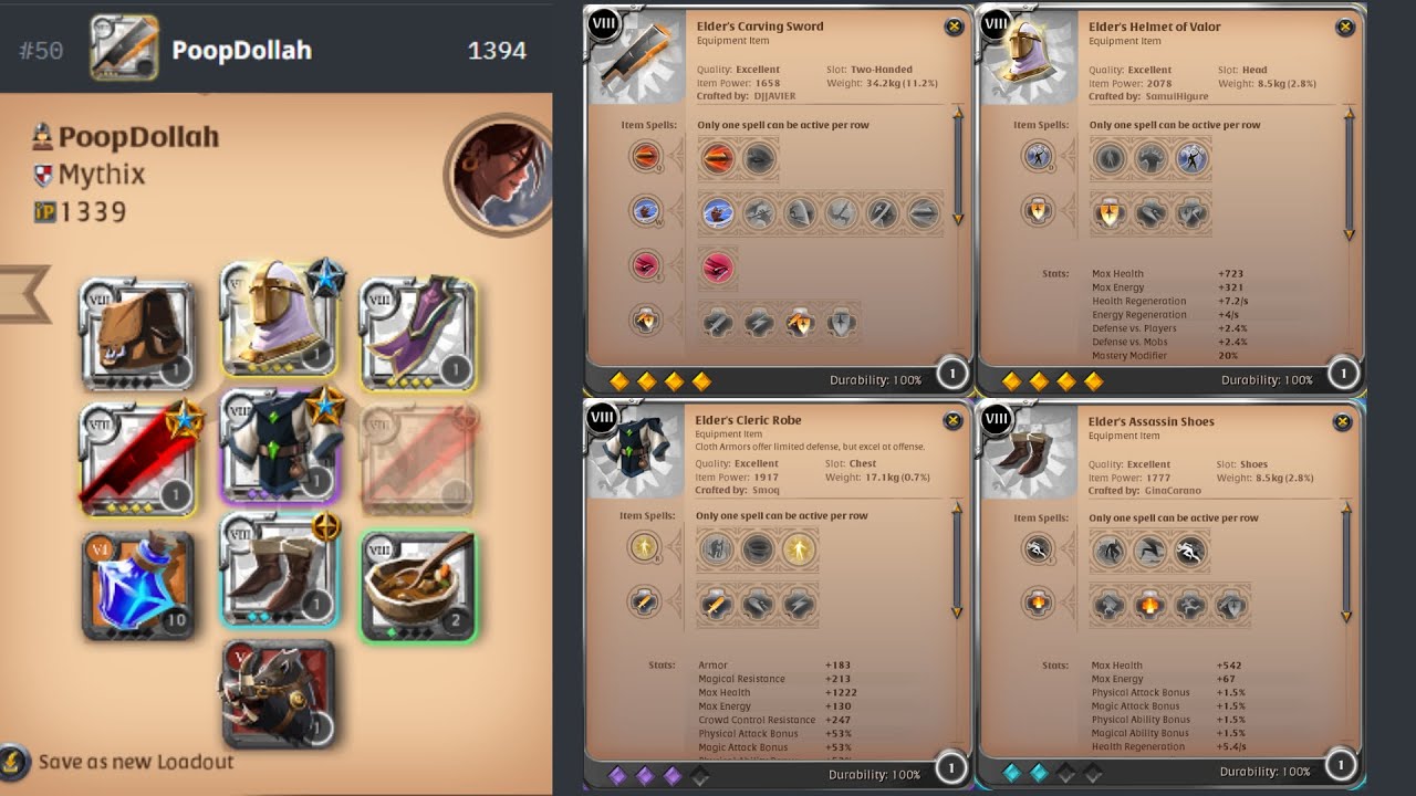 Albion Depths 2v2 - Carving/Holy - Climb to top 50