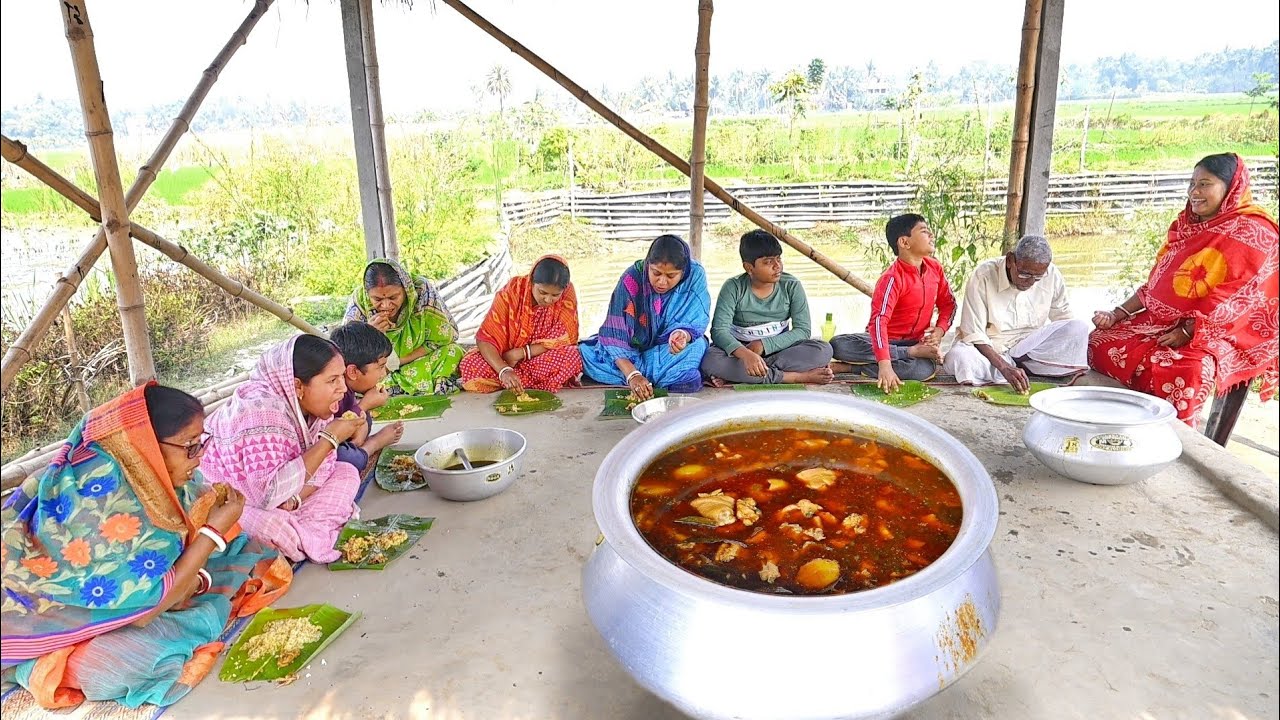 এই প্রথমবার আমদের বাড়ীতে একসাথে 10kg চিকেন রান্না হলো || chicken curry recipe