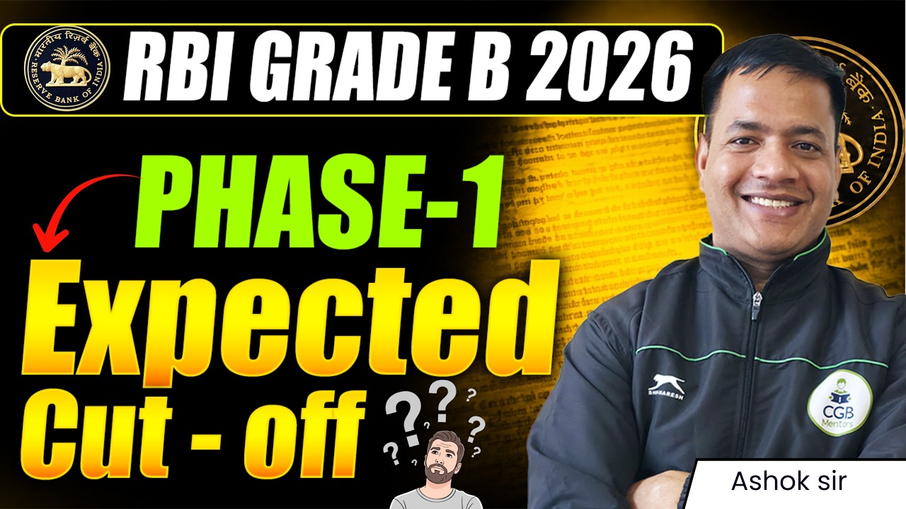 RBI Grade B 2026 Phase 1 Expected Cut Off | Safe Attempts & Expected Cut Off | RBI Exam Analysis