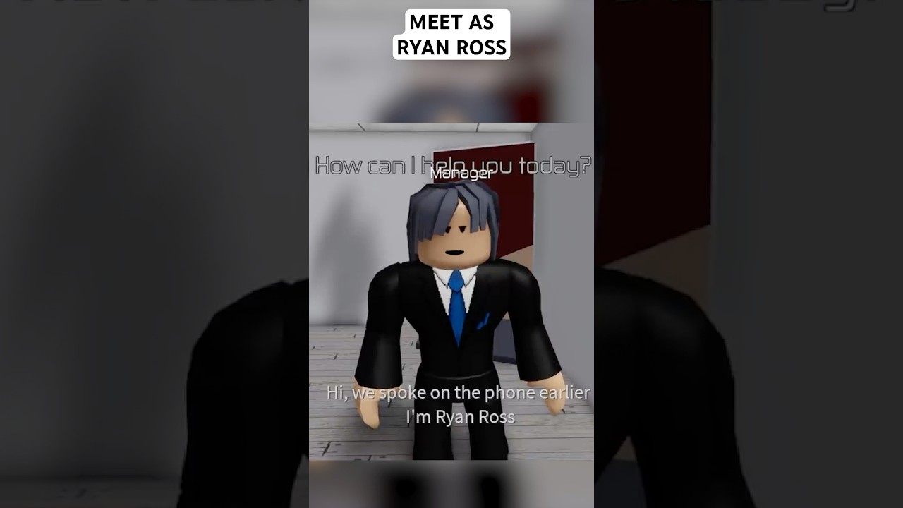 Meeting the manager as Ryan Ross! #roblox #entrypoint