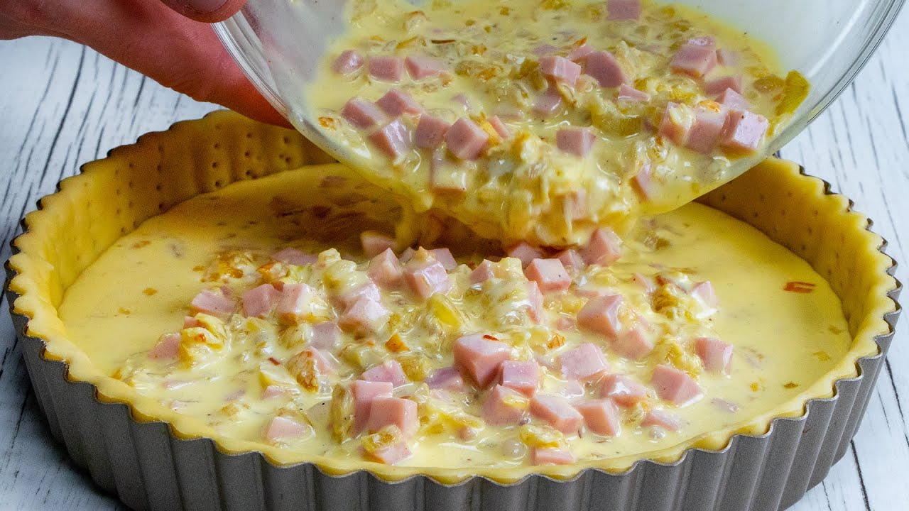 Vous ne passerez pas trop de temps en cuisine. Une tarte salée que vous allez adorer