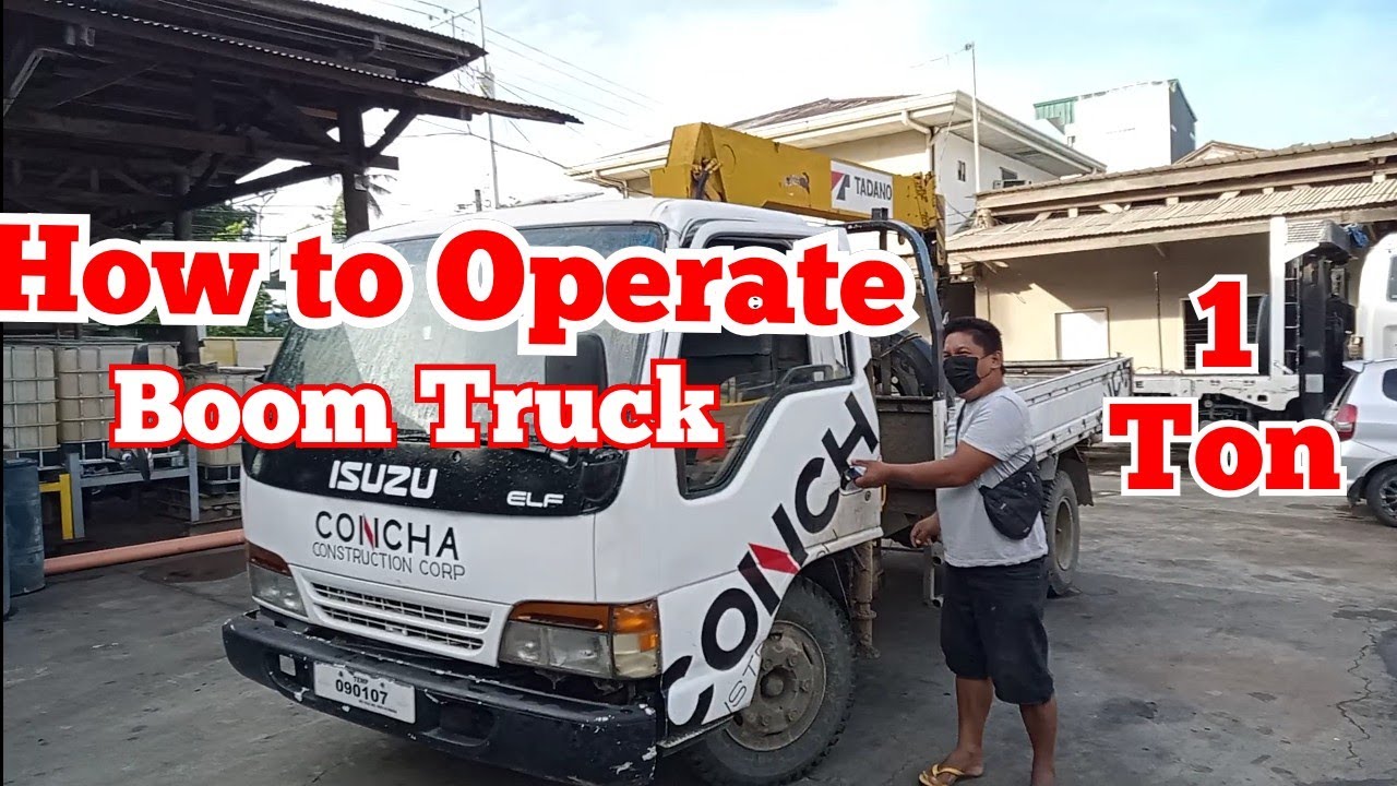 How to Operate Boom Truck 1 Ton.. I-DRIVE DRIVING SCHOOL ACCREDITED LTO,ULLA JR Concha Construction