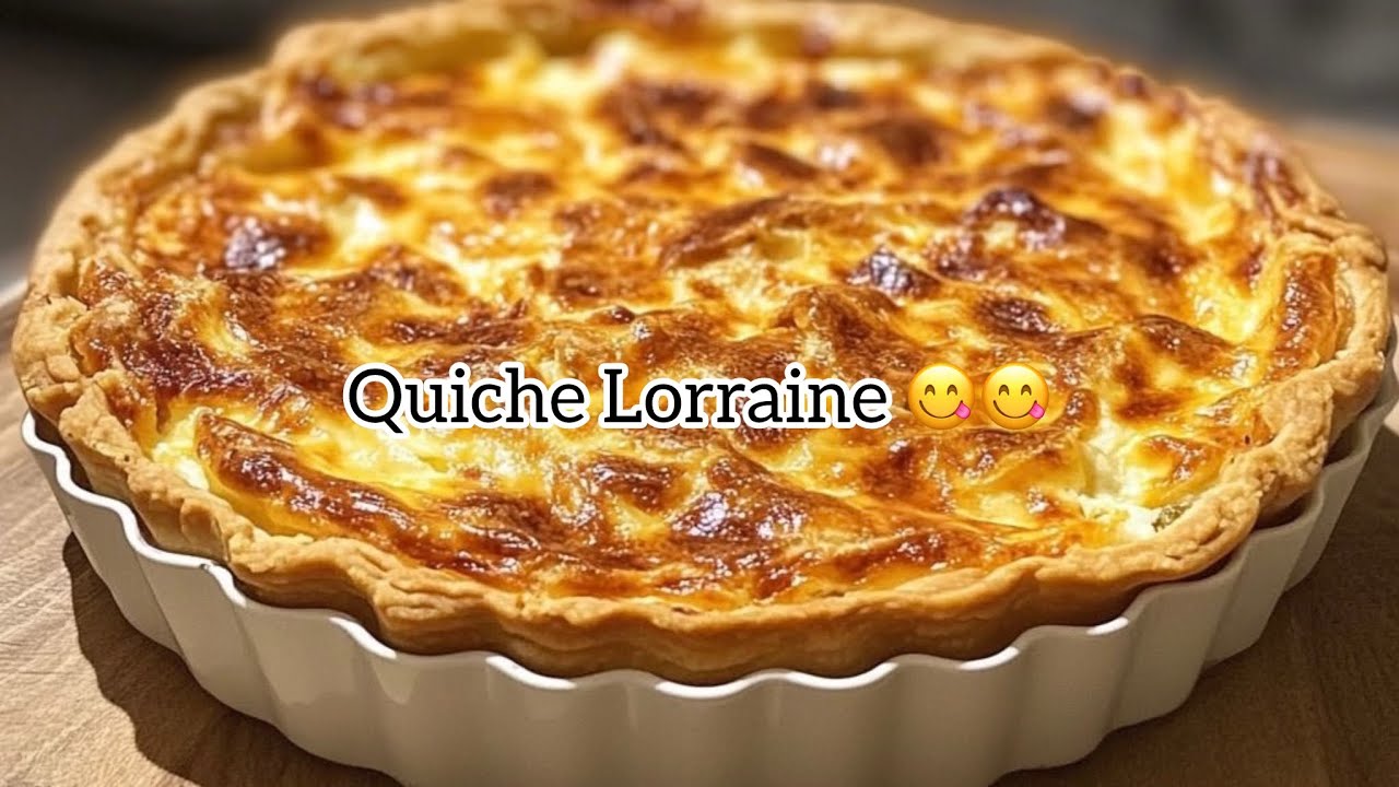 Quiche Lorraine Maison Recette Facile et Délicieuse #kitchen #foryou #food #duet #quichelorraine 