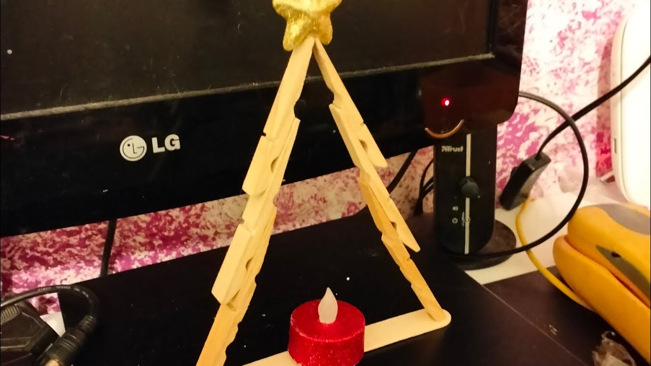 Albero di Natale con Mollette