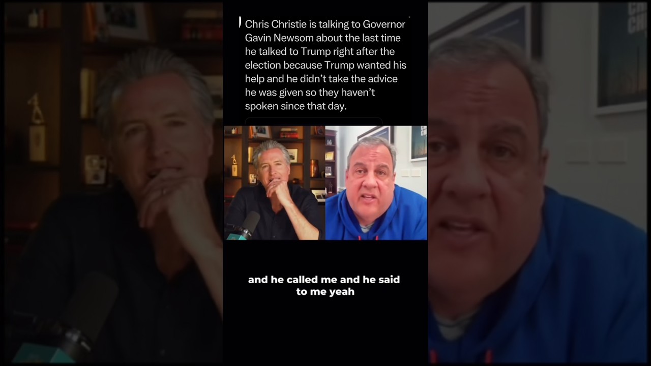 Гэвин Ньюсом и Крис Кристи говорят о Трампе #trump #gavinnewsom #chrischristie #fdt #fafo #maga