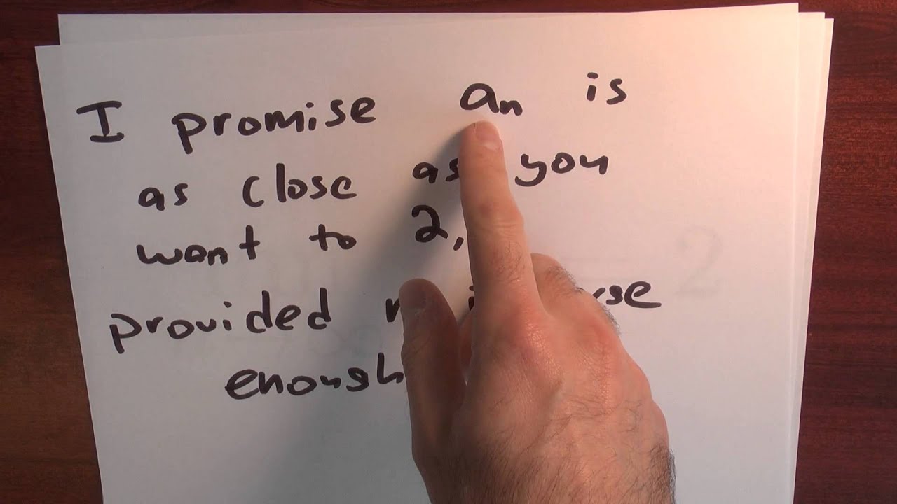 What is the limit of a sequence? - Week 1 - Lecture 7 - Sequences and Series