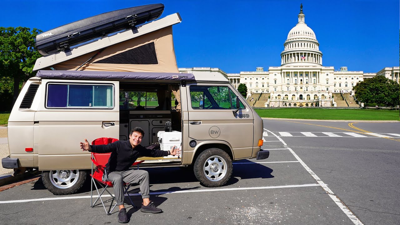 24H DAVANTI LA CASA BIANCA 🇺🇸 (Camping)