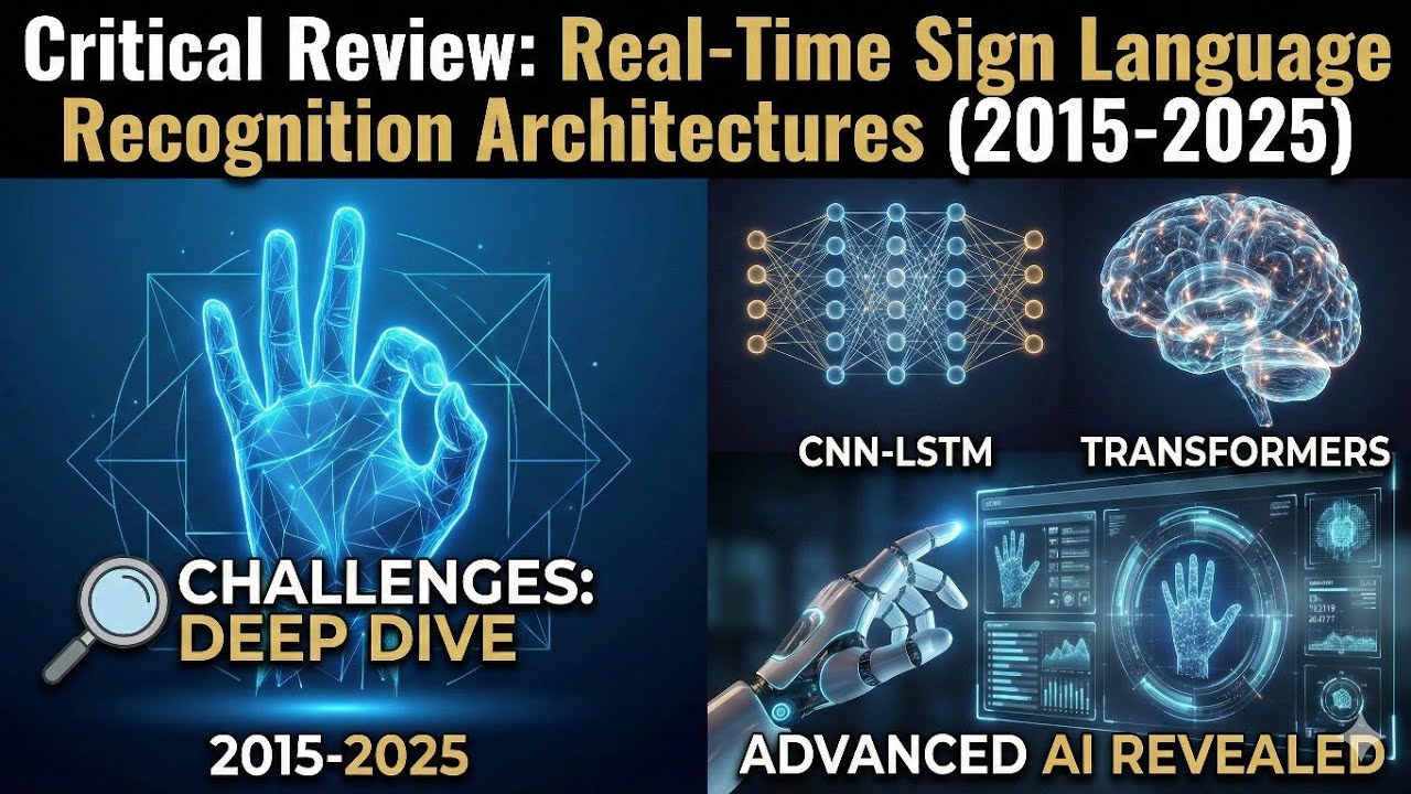 Critical Review Real-Time Sign Language Recognition Architectures (2015-2025)#RealTimeSystems #CNN